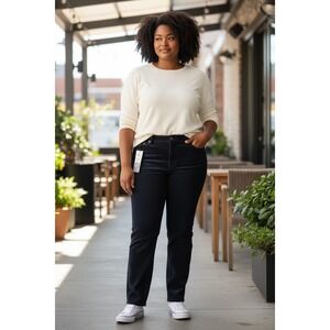 (G-220)Almost Famous Super High Rise Skinny Black Corduroy Pants Women’s Size 11